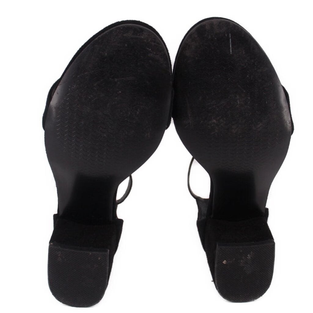 STEVE MADDEN SUEDE HEELS BLACK 7.5 US