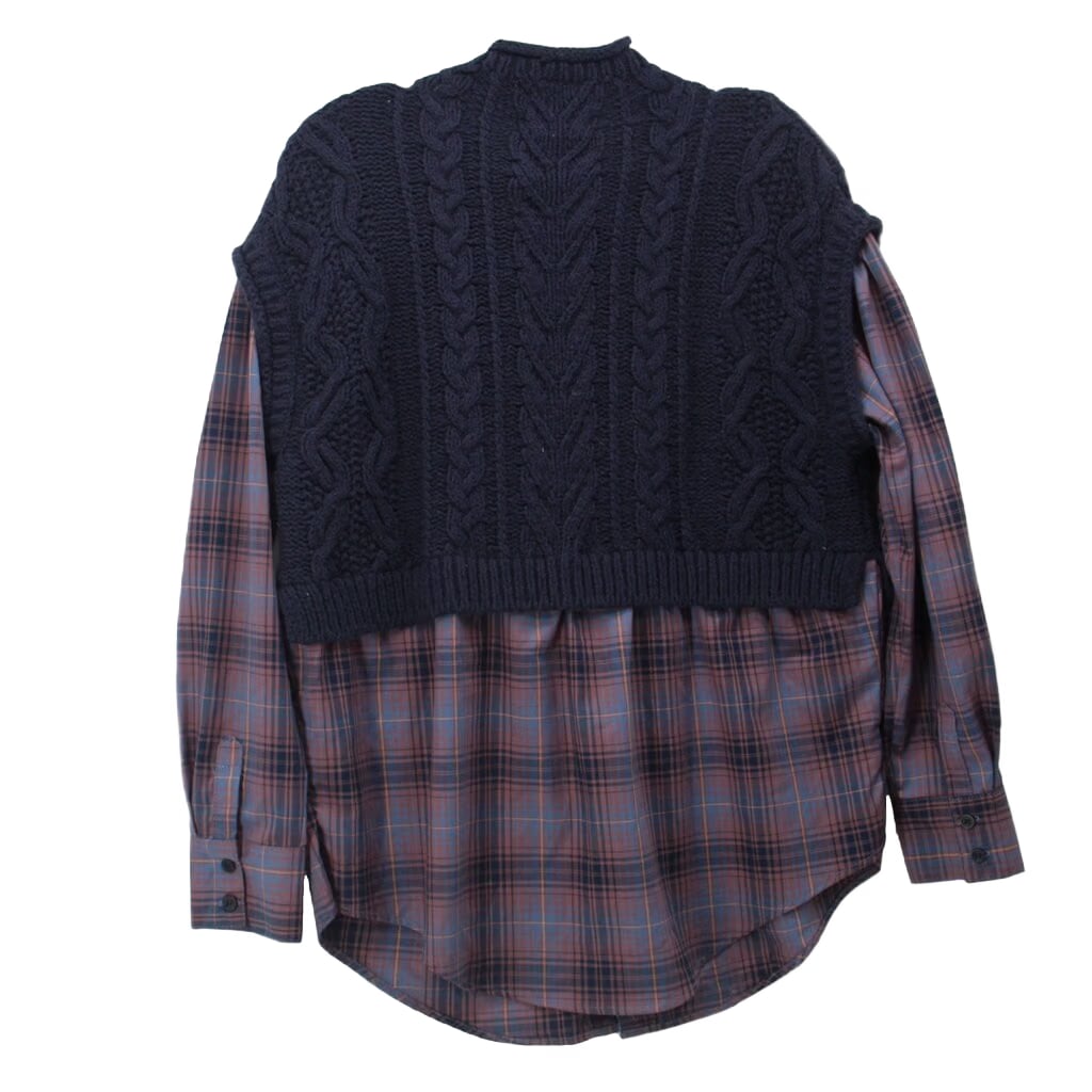 MAEVE LAYERED SWEATERS NAVY M