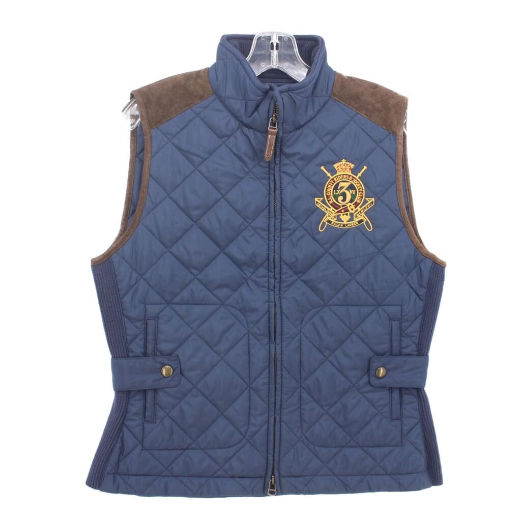 RALPH LAUREN GRAPHIC VEST NAVY L