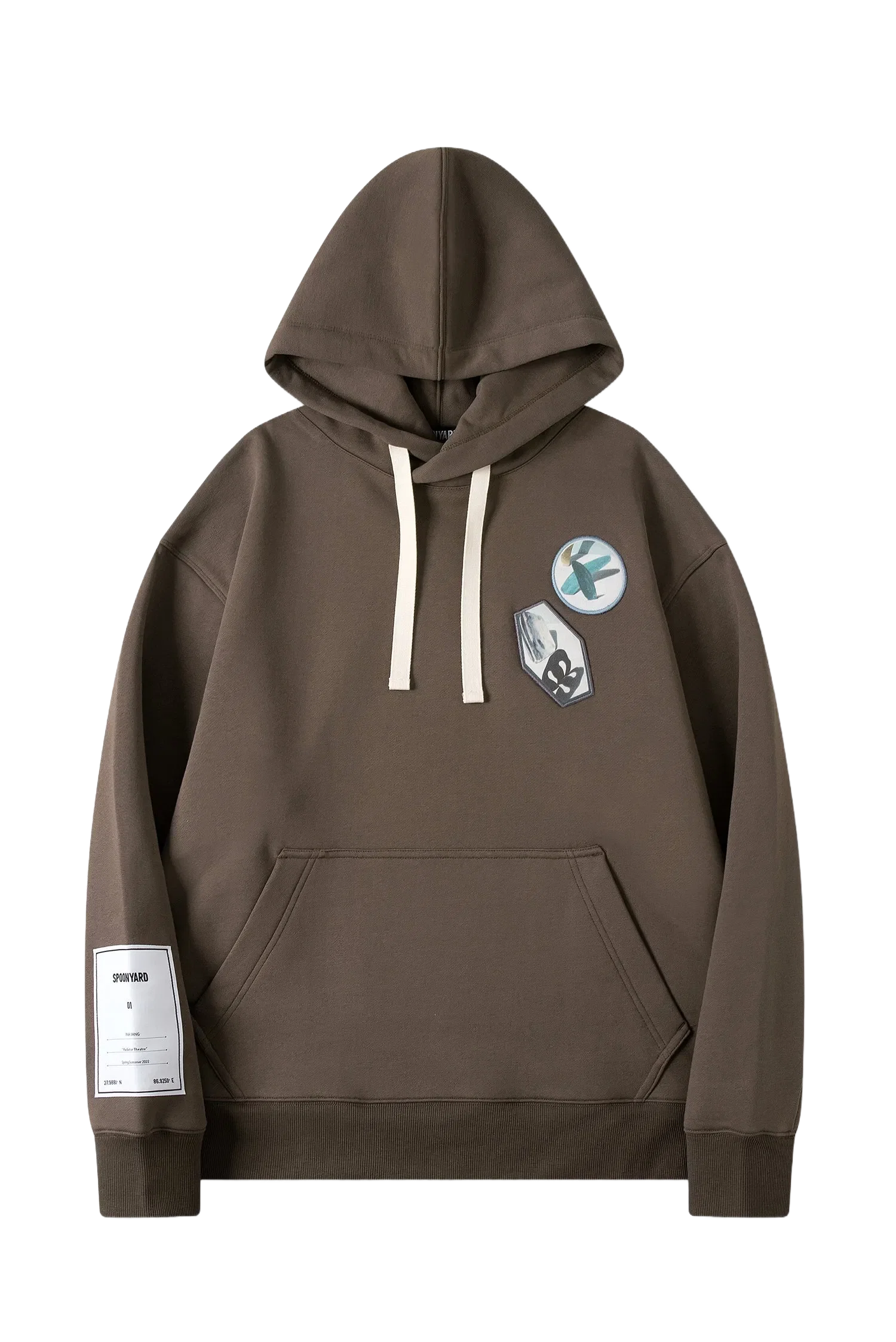 Spoonyard UNISEX ’DISCO’ PRINT BADGE HOODIES