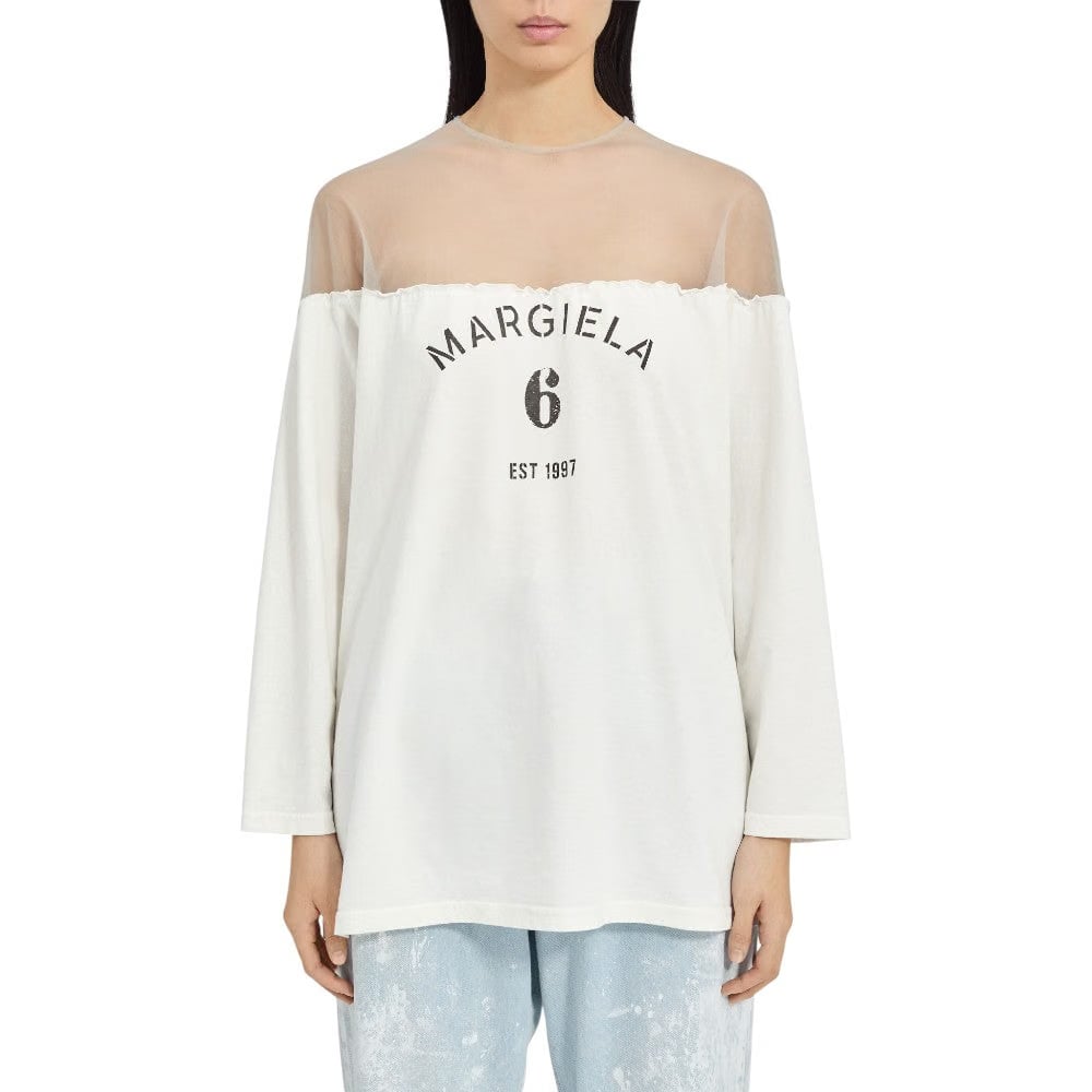 MM6 MAISON MARGIELA MANNEQUIN PRINT JERSEY TOP