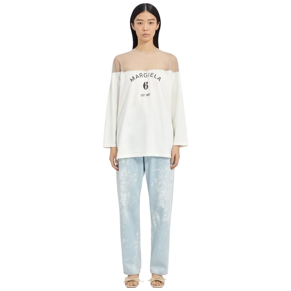 MM6 MAISON MARGIELA MANNEQUIN PRINT JERSEY TOP