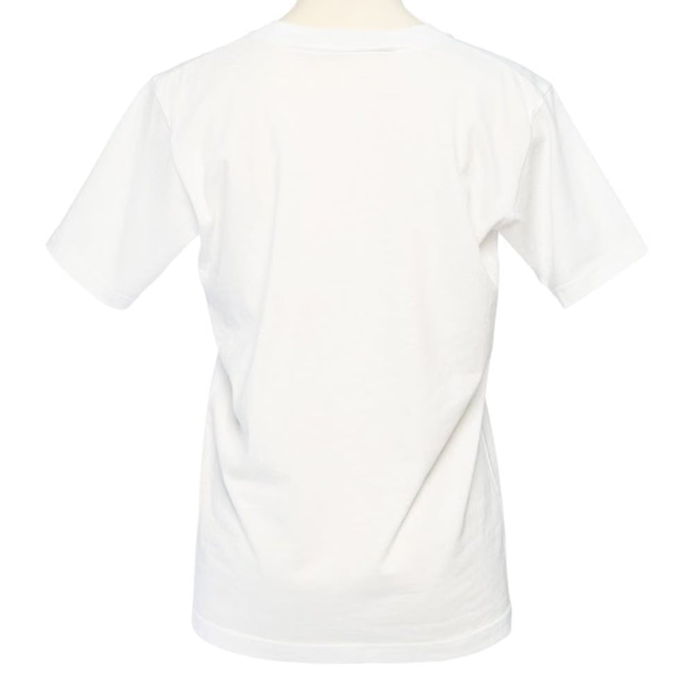 pushBUTTON WHITE HAIR SILHOUETTE T-SHIRT
