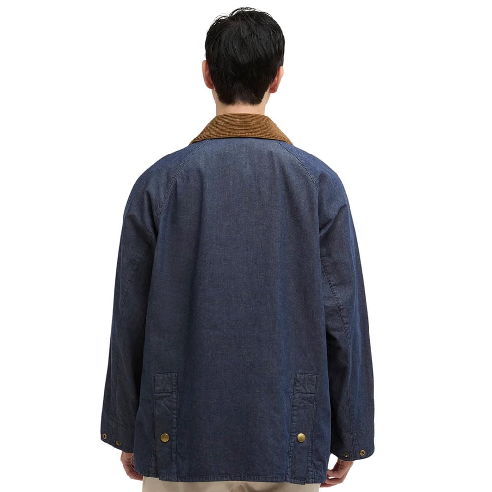 BARBOUR OVERSIZED BEDALE DENIM CASUAL JACKET