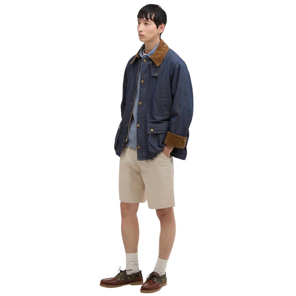 BARBOUR OVERSIZED BEDALE DENIM CASUAL JACKET
