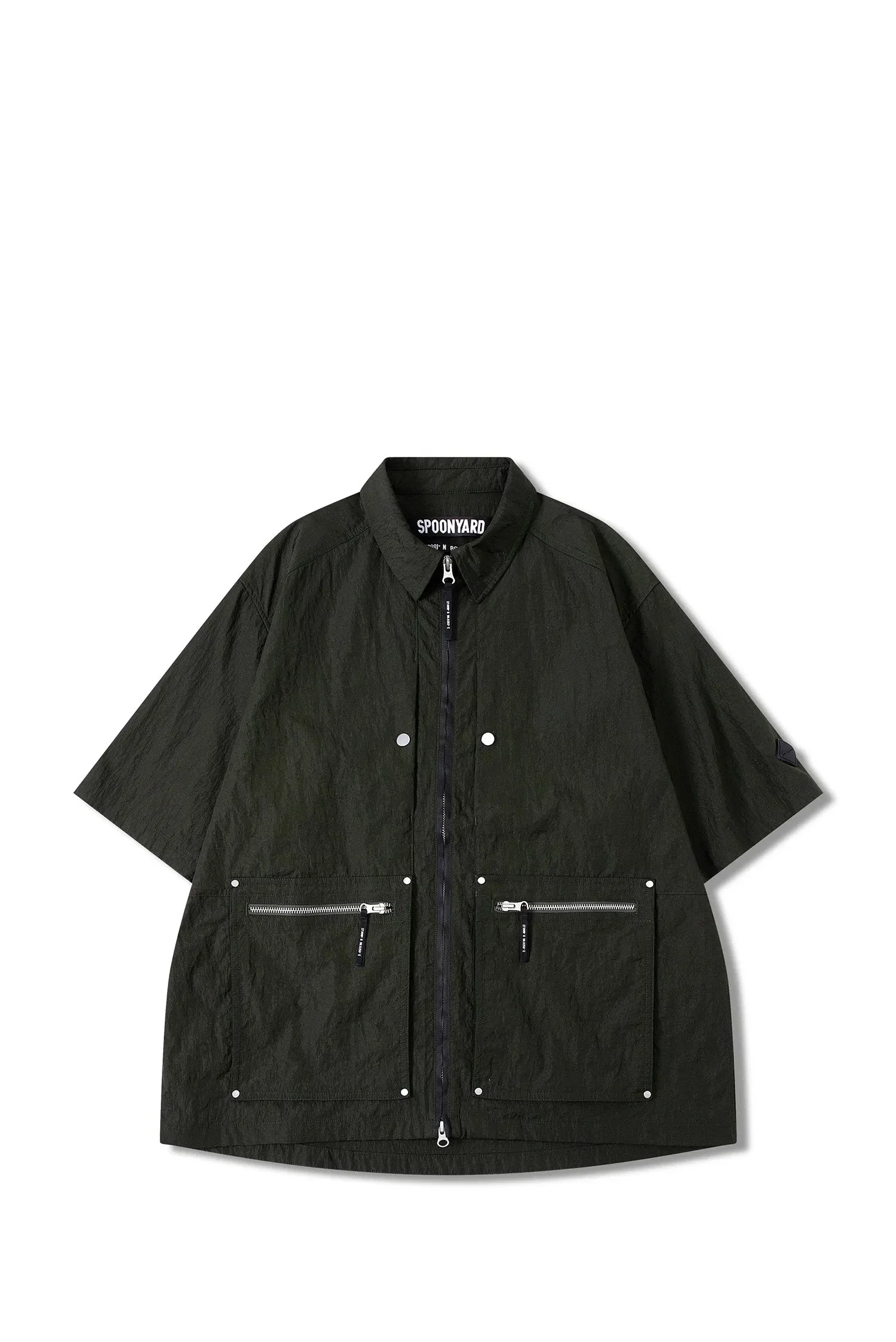 Spoonyard UNISEX ZIP-UP POCKET S/S SHIRT