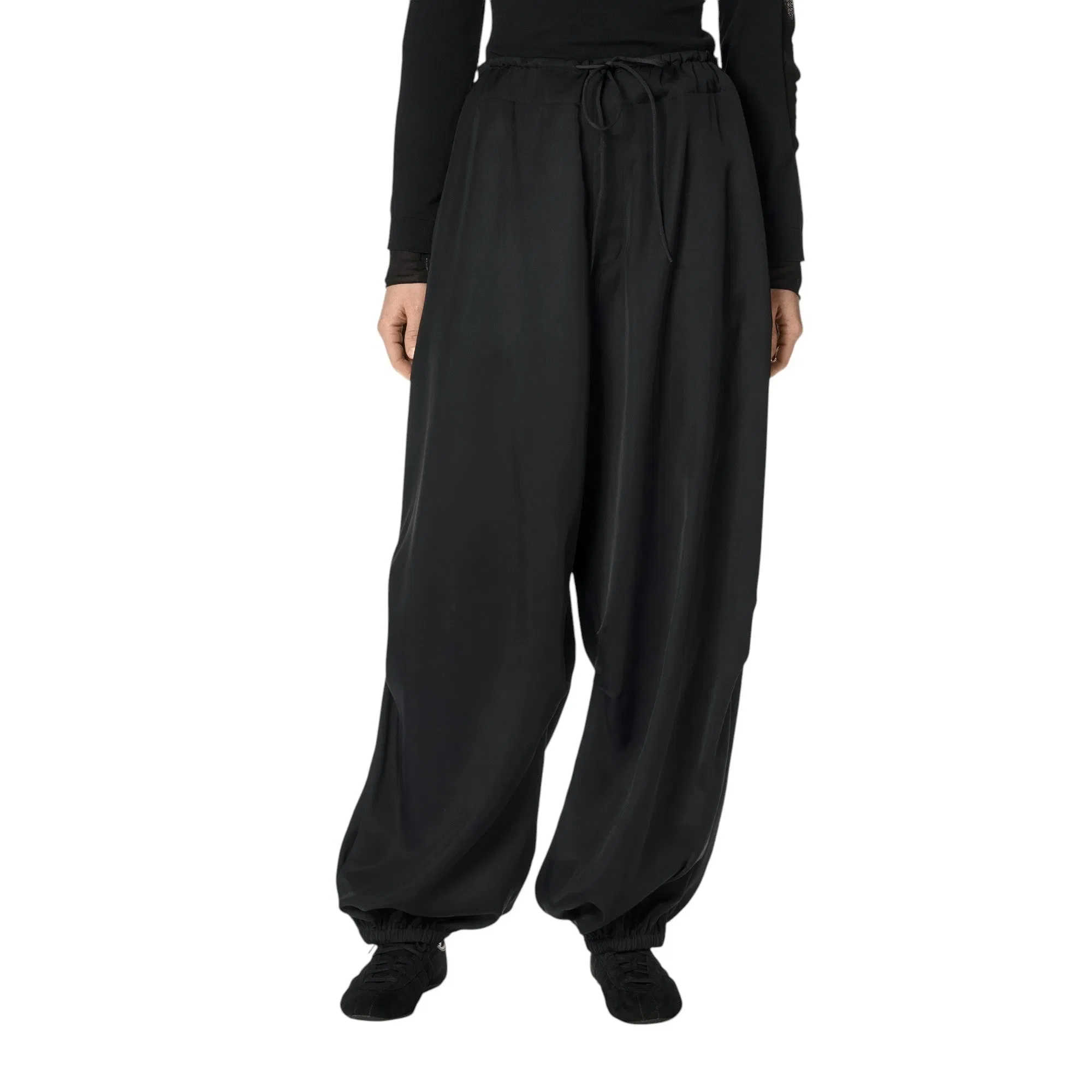 Y-3 RAYON TWILL WIDE PANTS