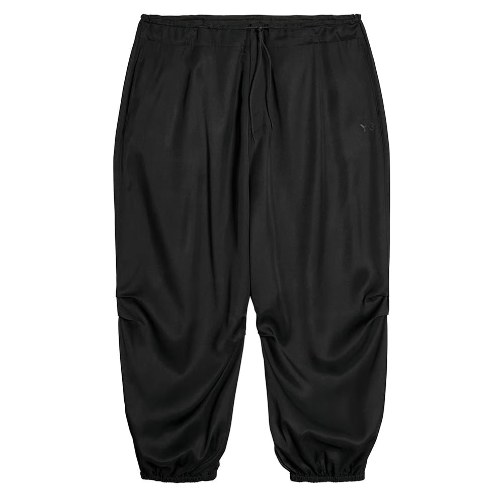 Y-3 RAYON TWILL WIDE PANTS