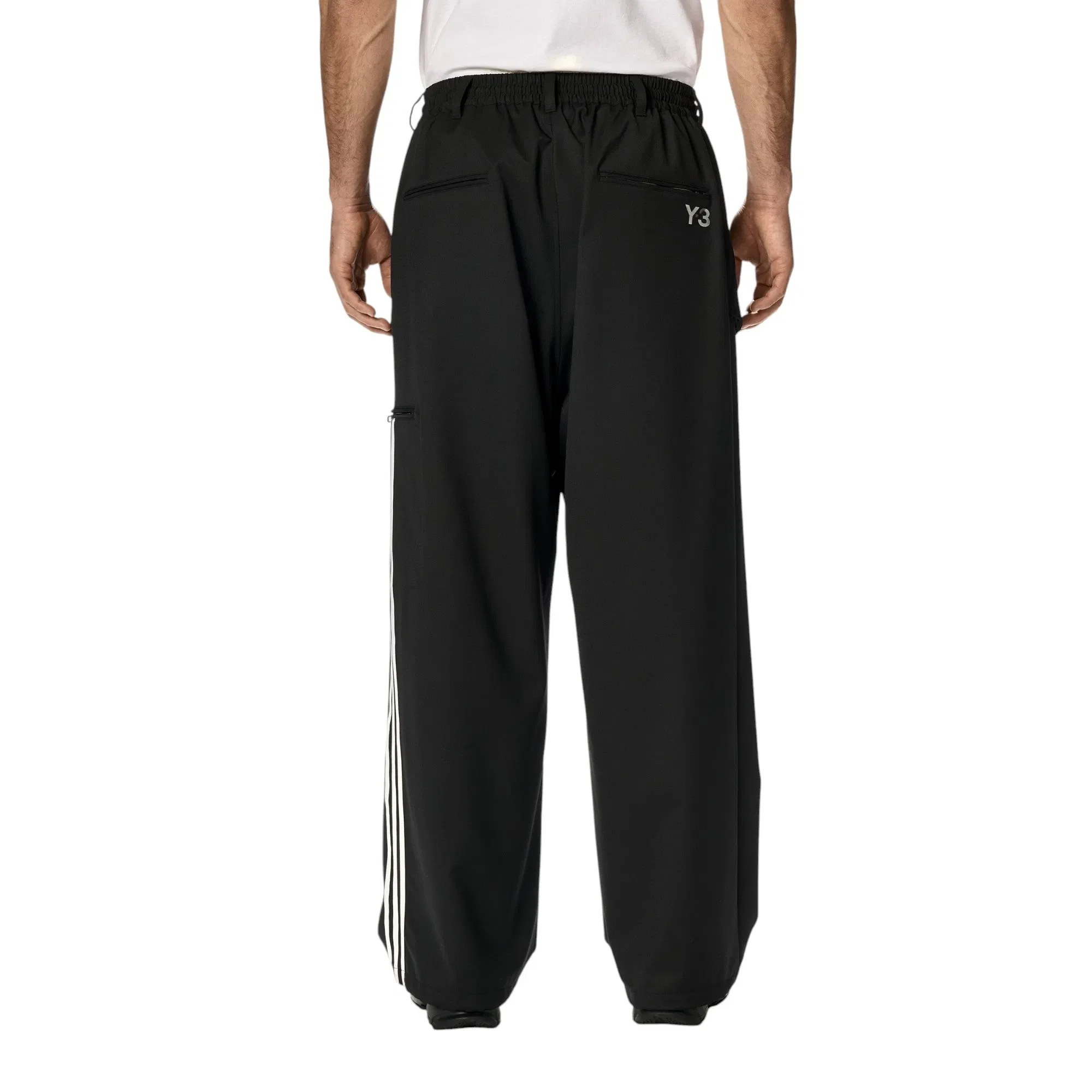 Y-3 REFINED WOOL STRAIGHT LEG PANTS