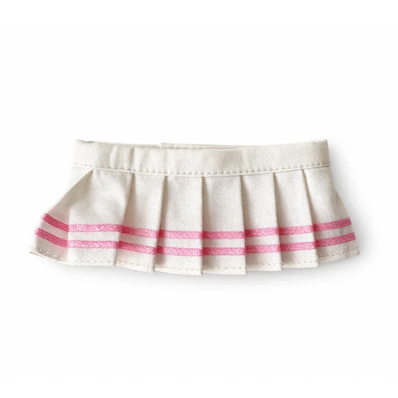 Labubu Outfit - Pink & White Tennis Skirt