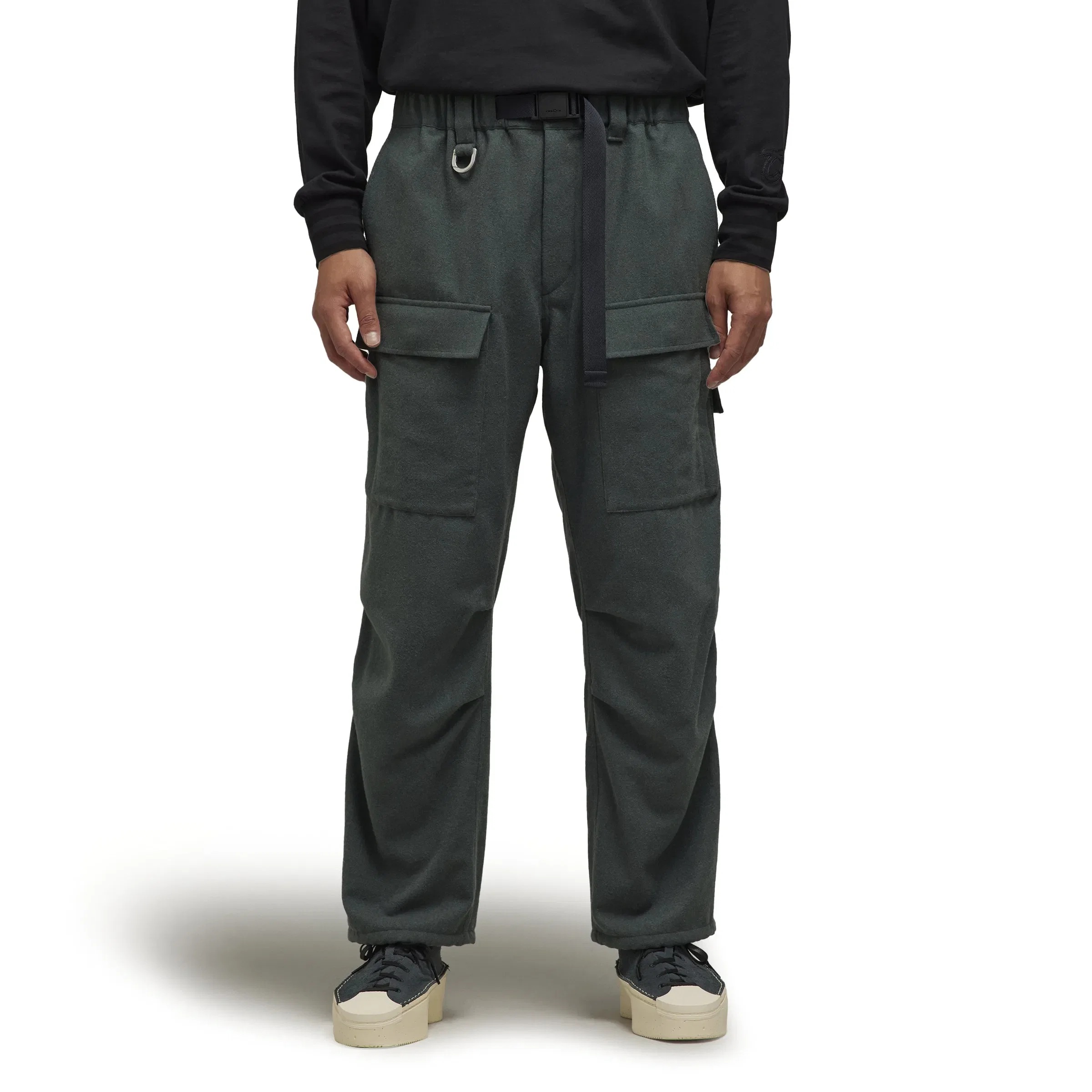 Y-3 WOOL FLANNEL CARGO JOGGERS (UNISEX)