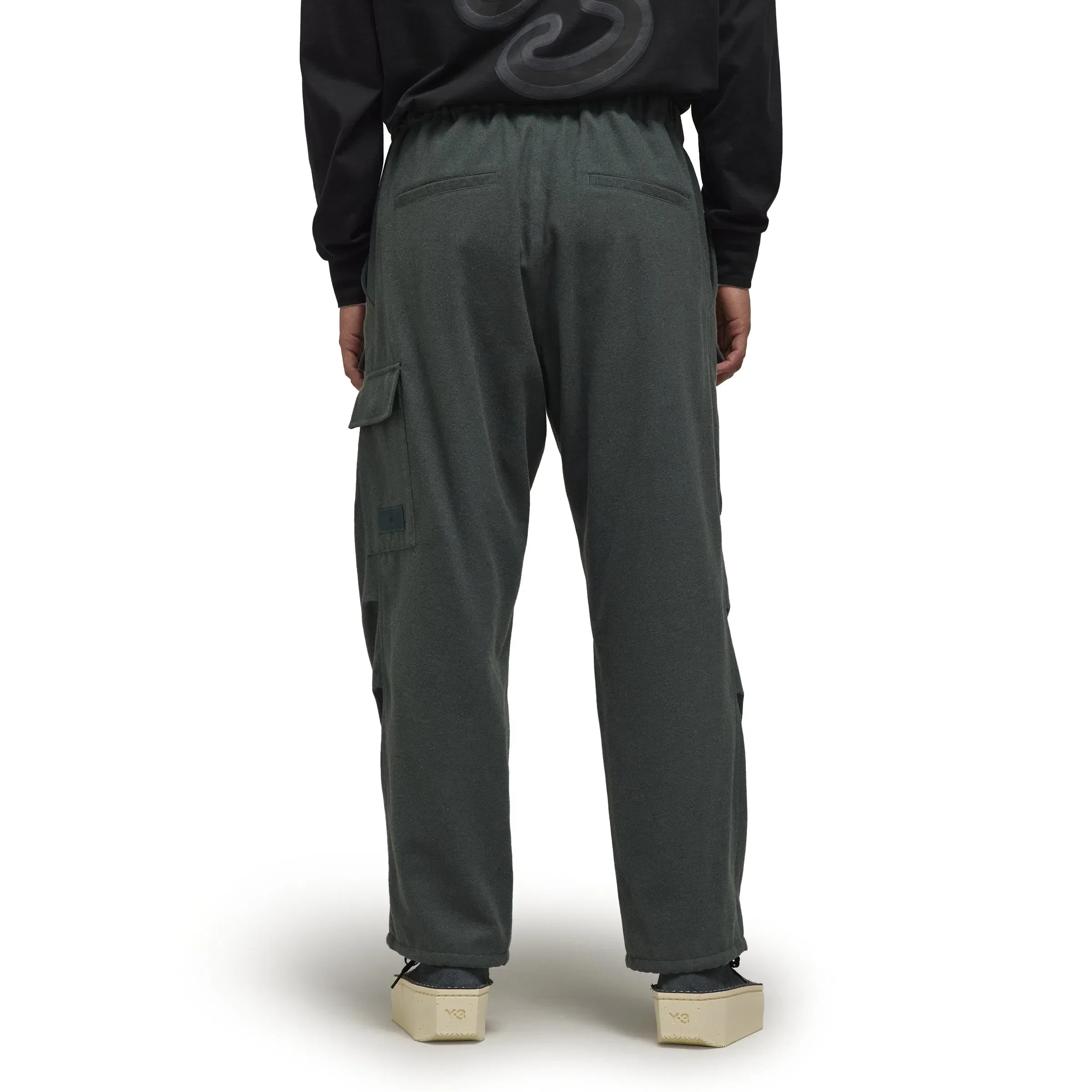 Y-3 WOOL FLANNEL CARGO JOGGERS (UNISEX)