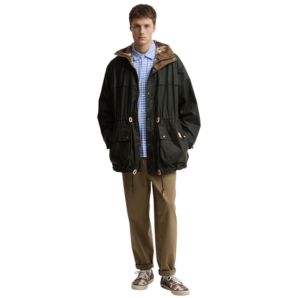 Barbour PAUL SMITH LOVES BARBOUR DURHAM WAXED JACKET