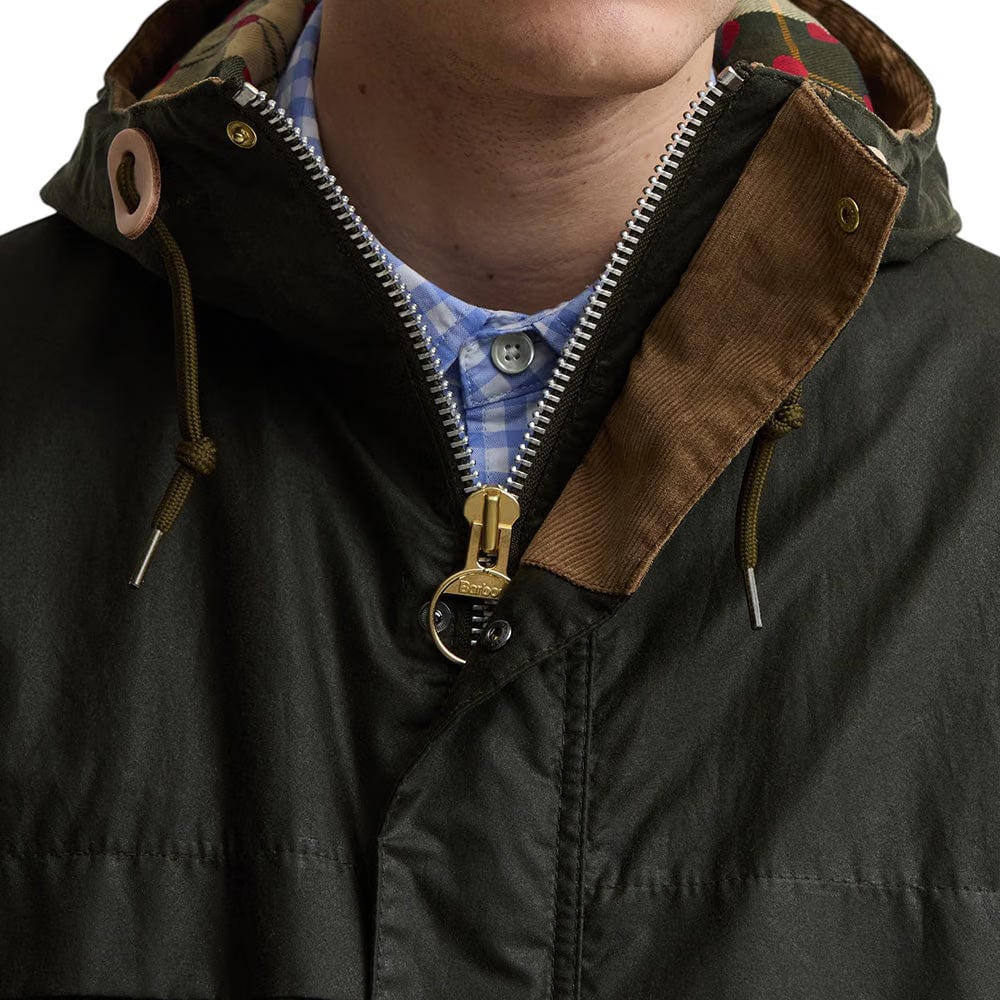 Barbour PAUL SMITH LOVES BARBOUR DURHAM WAXED JACKET
