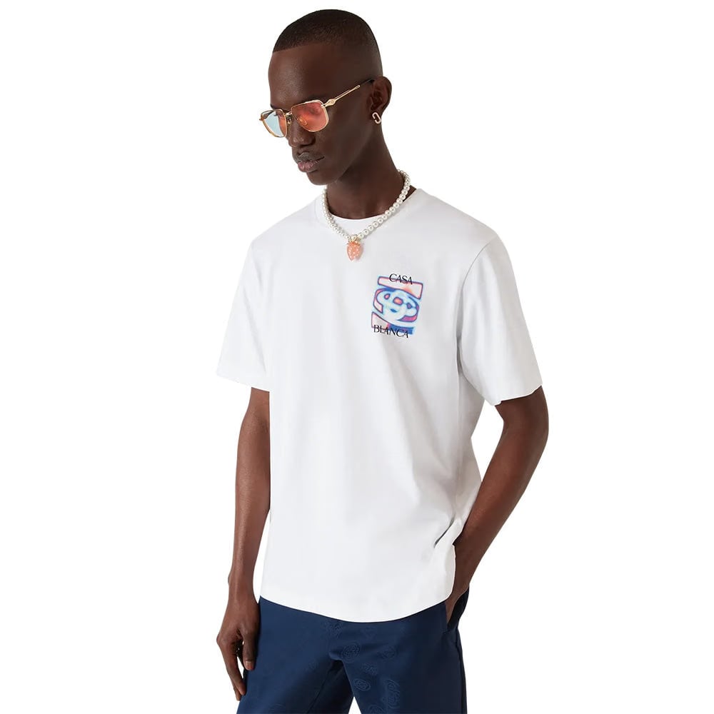 CASABLANCA HEAT MAP LOGO SHORT SLEEVE T‑SHIRT