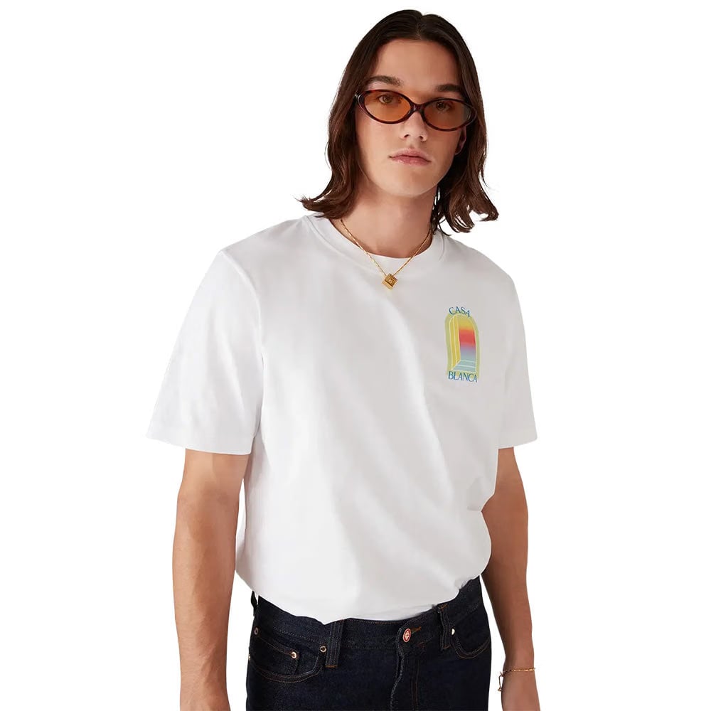 CASABLANCA L'ARCHE SHORT SLEEVE T‑SHIRT