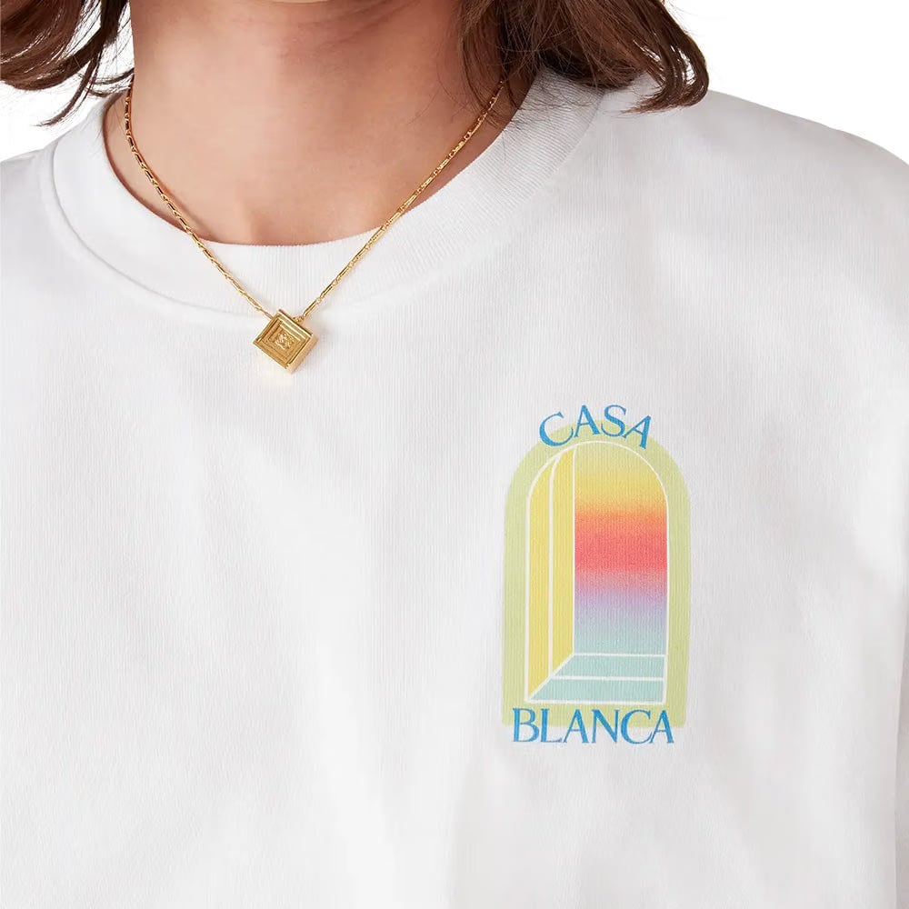 CASABLANCA L'ARCHE SHORT SLEEVE T‑SHIRT