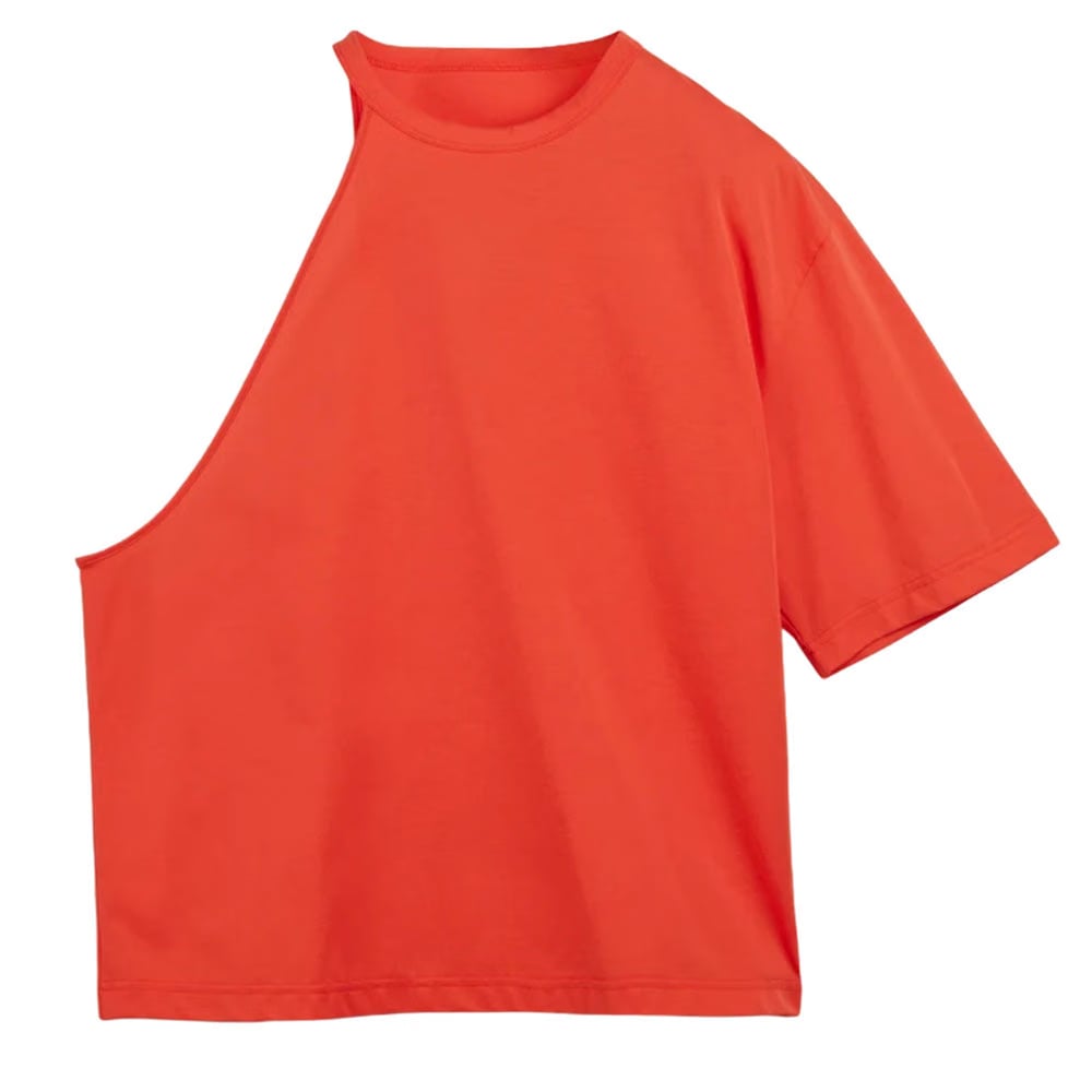Y-3 LAYERED SHORT SLEEVE TEE (WOMEN)