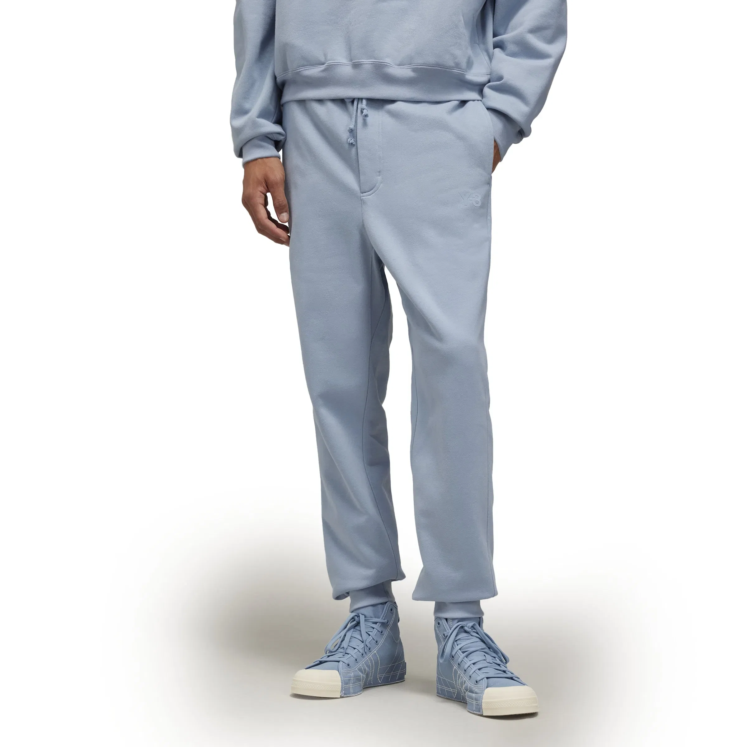 Y-3 BRUSHED TERRY CUFFED PANTS