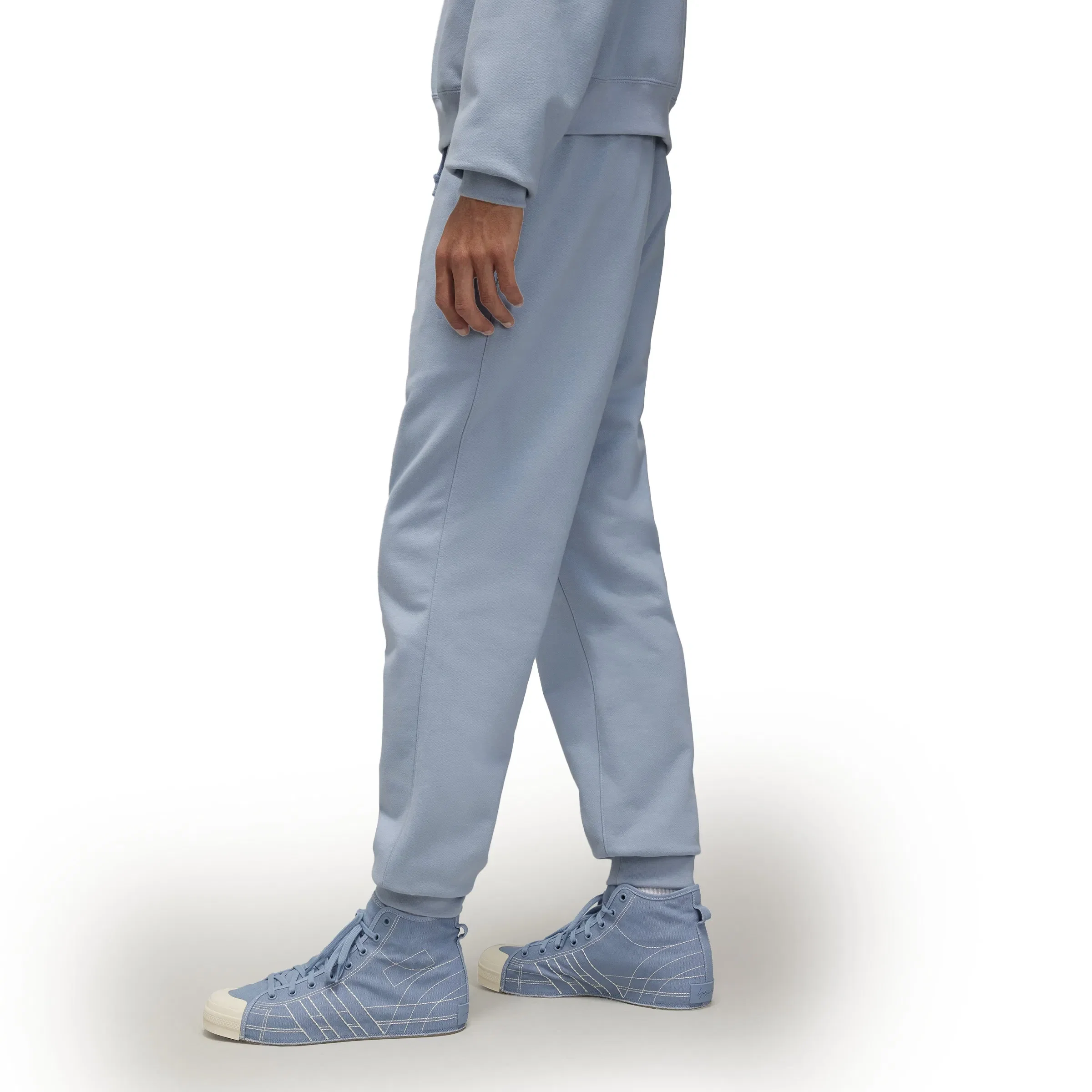 Y-3 BRUSHED TERRY CUFFED PANTS
