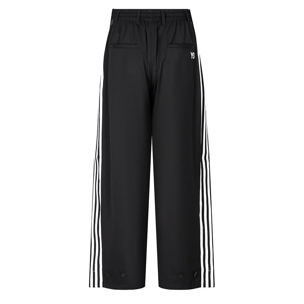 Y-3 REFINED WOOL TRACK PANTS - 3-STRIPES