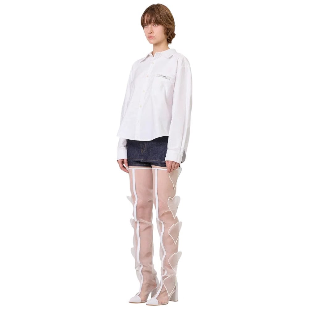KIMHEKIM BACK HEART CUT-OUT SHIRT