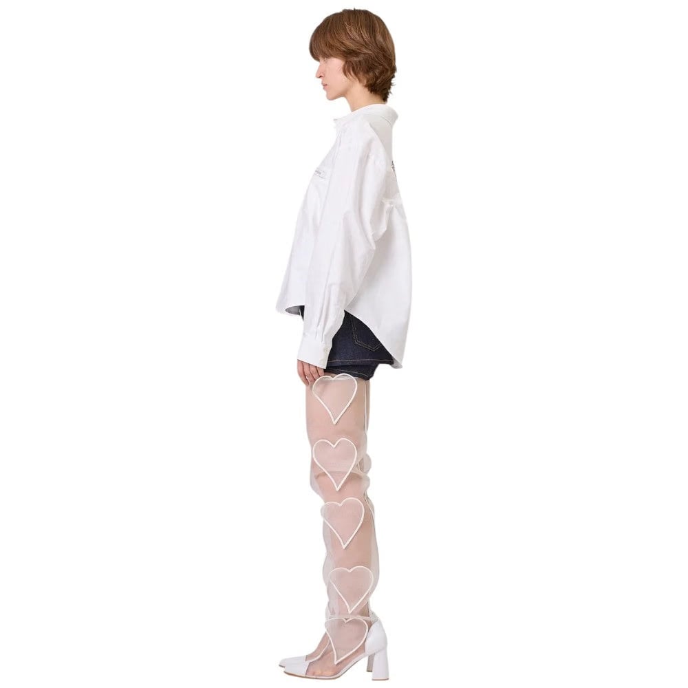 KIMHEKIM BACK HEART CUT-OUT SHIRT