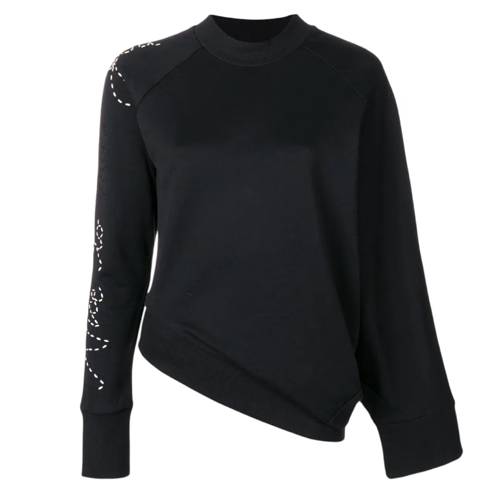Y-3 WOMEN'S SASHIKO SLOGAN SWEATER