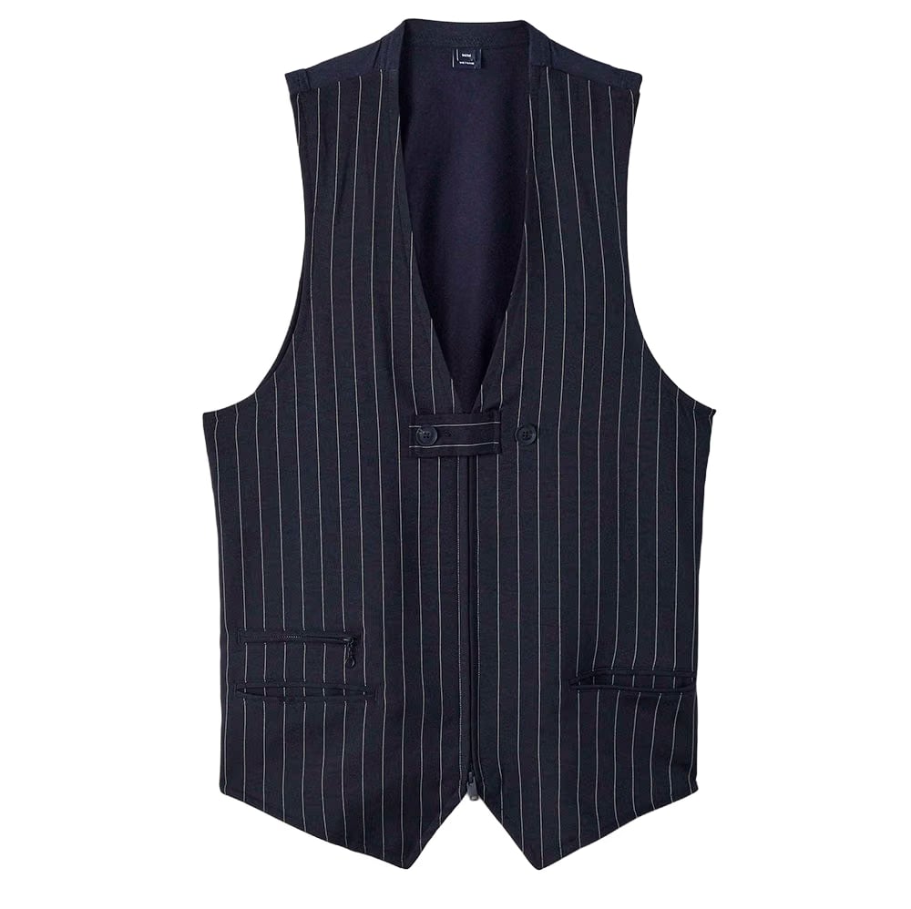 Y-3 SPORT UNIFORM PINSTRIPE TAILORED VEST