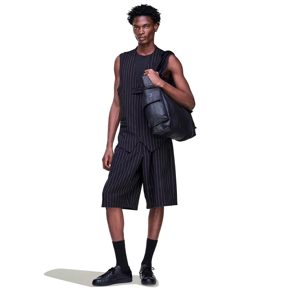 Y-3 SPORT UNIFORM PINSTRIPE TAILORED VEST
