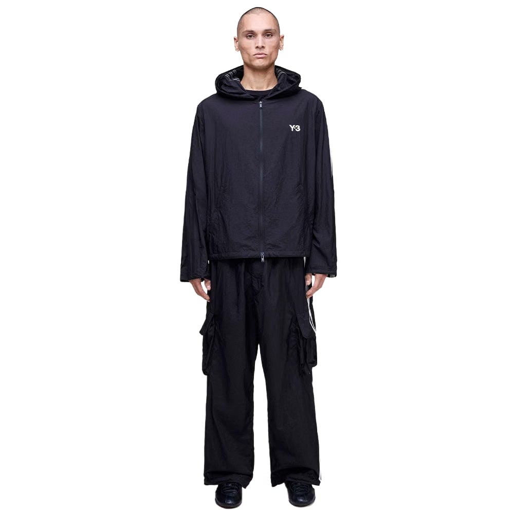 Y-3 NYLON WIRED 3 STRIPES CARGO PANTS