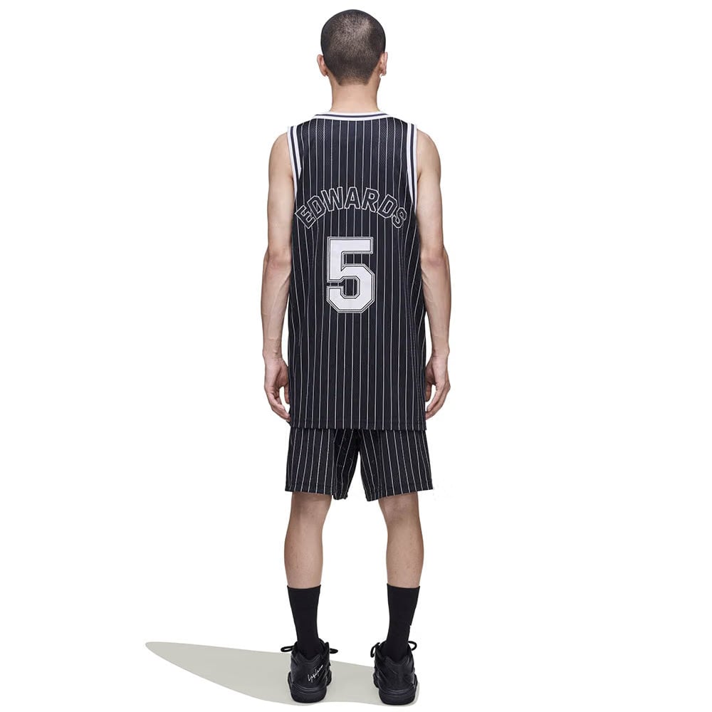 Y-3 MESH PINSTRIPE SHORTS