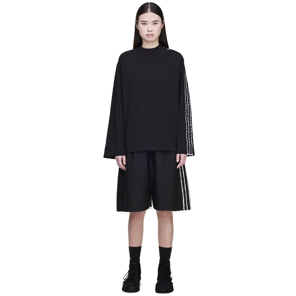 Y-3 SPORT UNIFORM RAW CUT 3-Stripes SHORTS