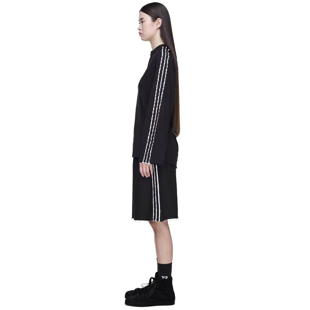 Y-3 SPORT UNIFORM RAW CUT 3-Stripes SHORTS