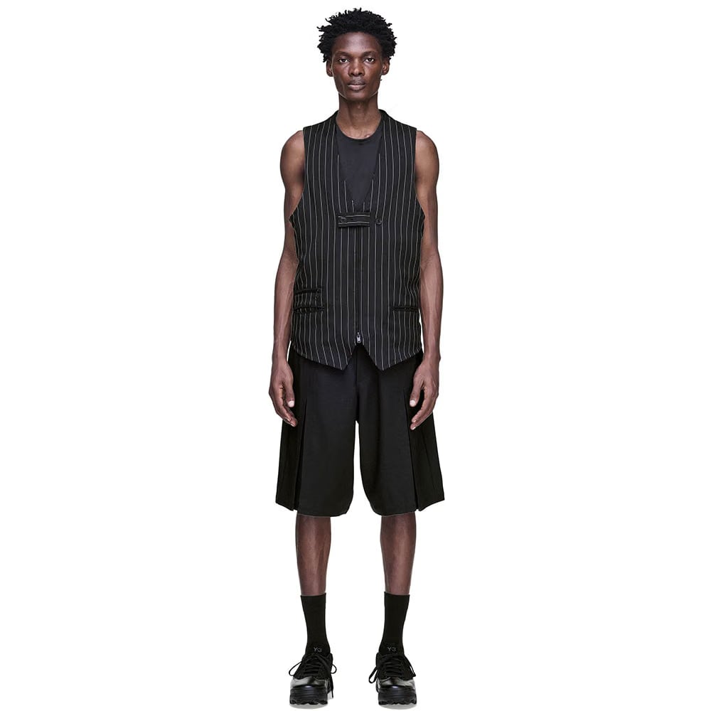 Y-3 SPORT UNIFORM PLEATED SHORTS