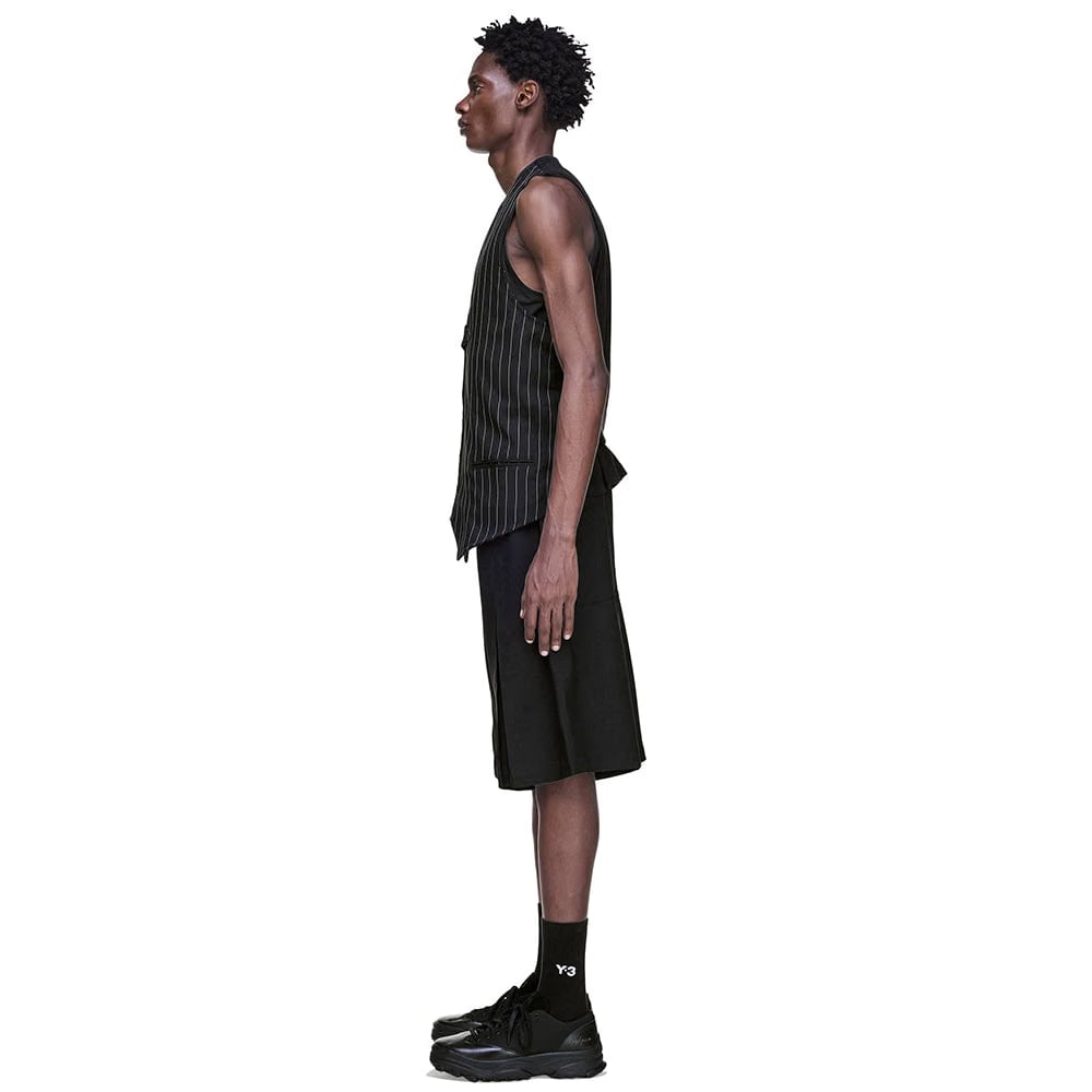 Y-3 SPORT UNIFORM PLEATED SHORTS