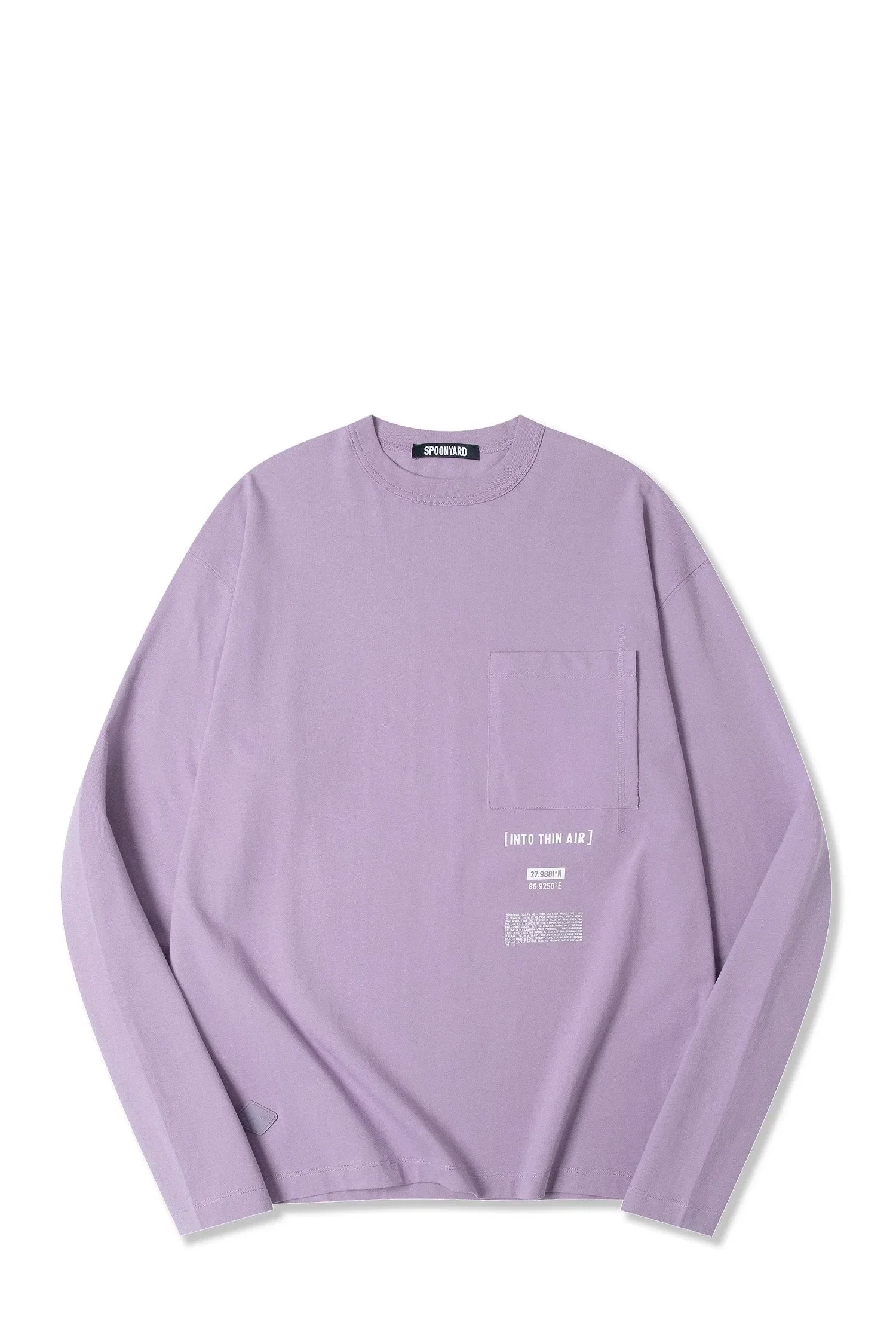 Spoonyard cotton back printed pocket long sleeve t-shirt