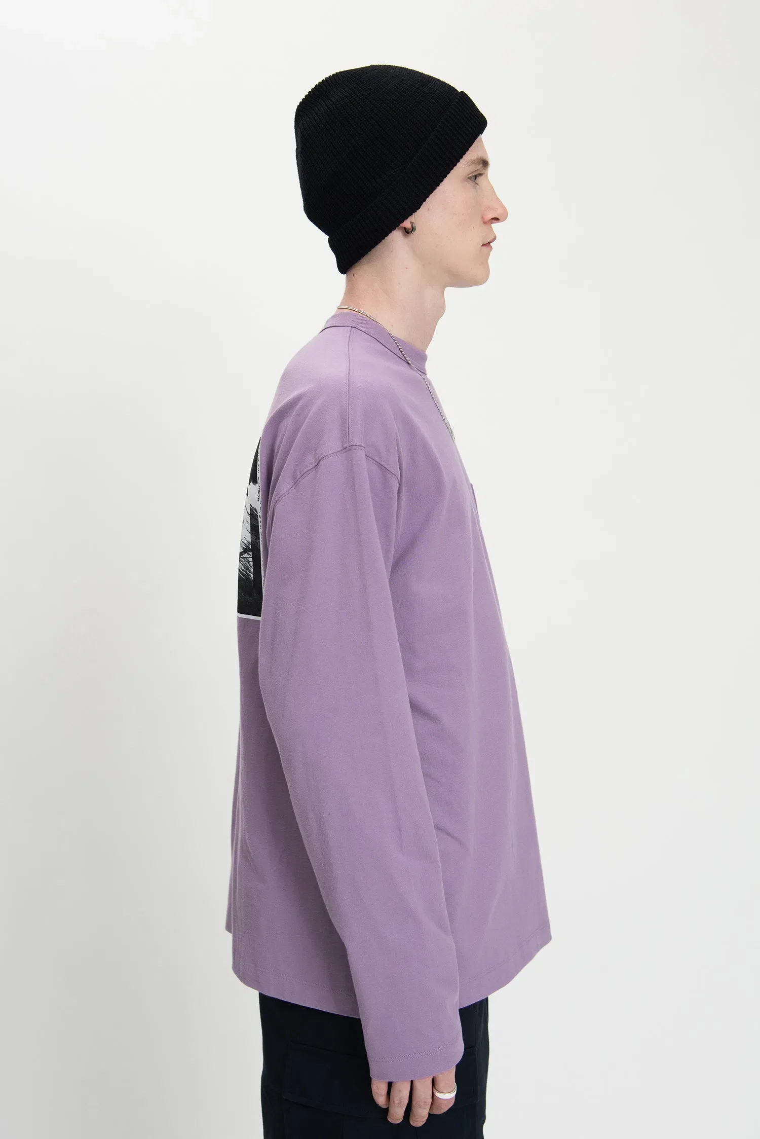 Spoonyard cotton back printed pocket long sleeve t-shirt