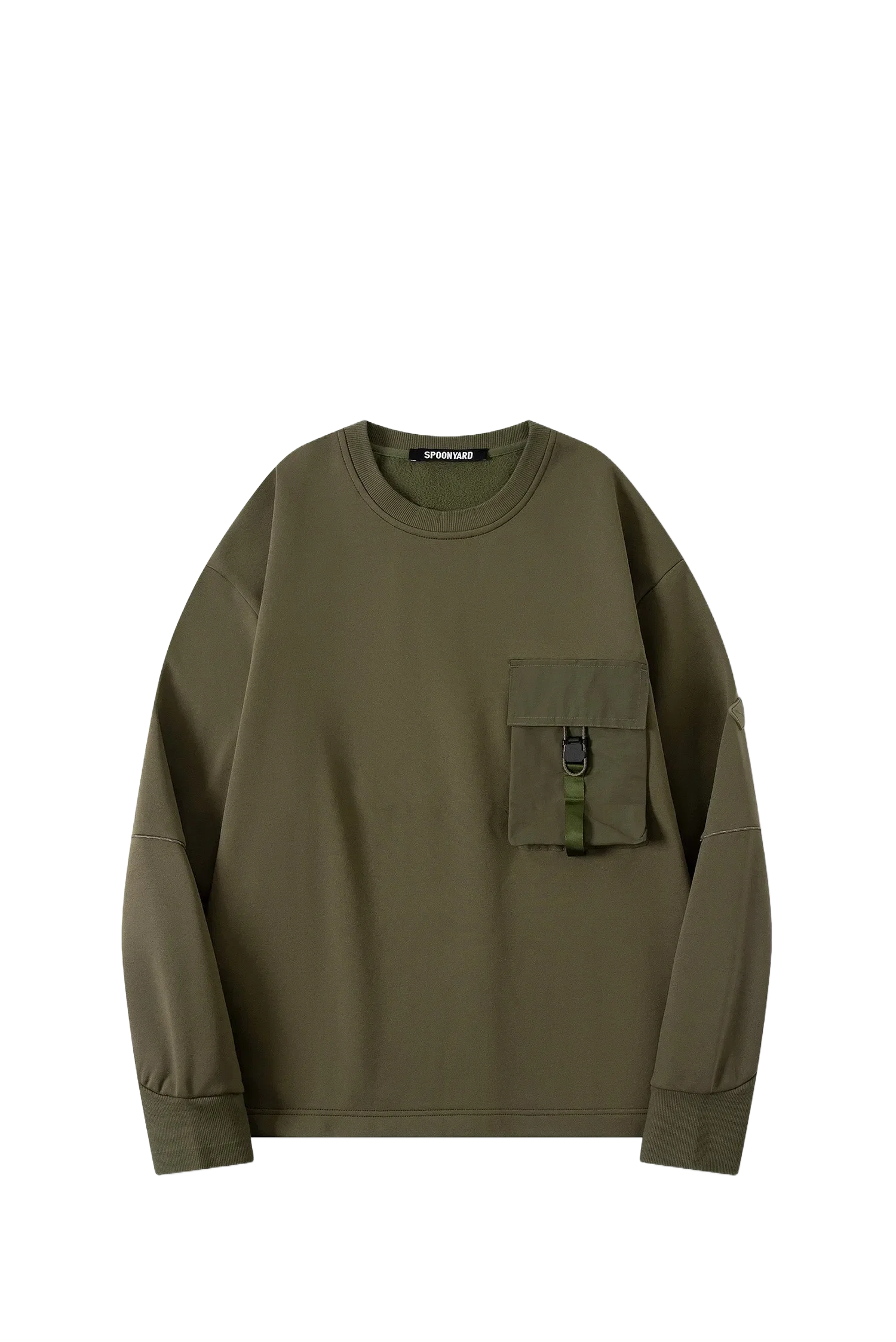 Spoonyard MEN'S WOVEN CHEST POCKET SWEAT SHIRT