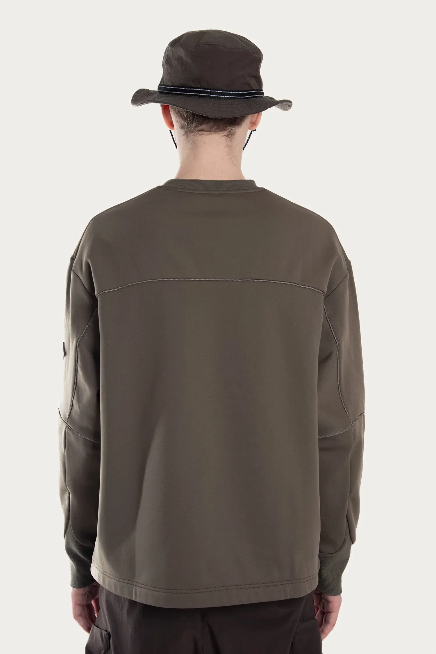 Spoonyard MEN'S WOVEN CHEST POCKET SWEAT SHIRT