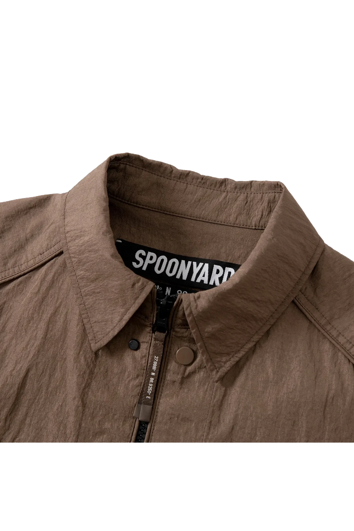 Spoonyard MEN'S PATCH POCKETS ZIP SHIRT JACKET