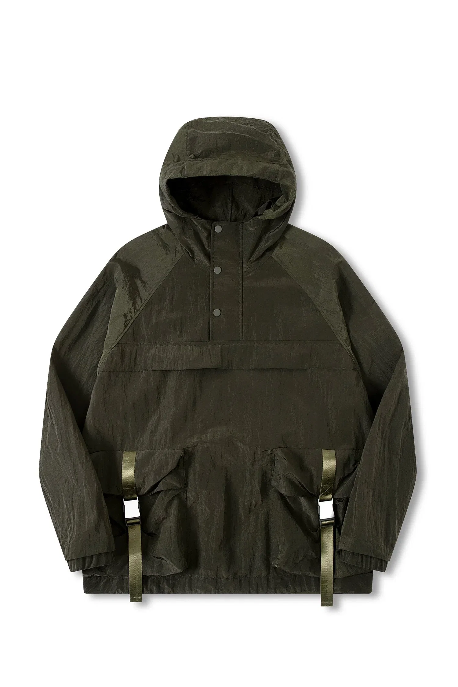 Spoonyard UNISEX MULTI POCKETS HOODED PULLOVER WINDBREAKER