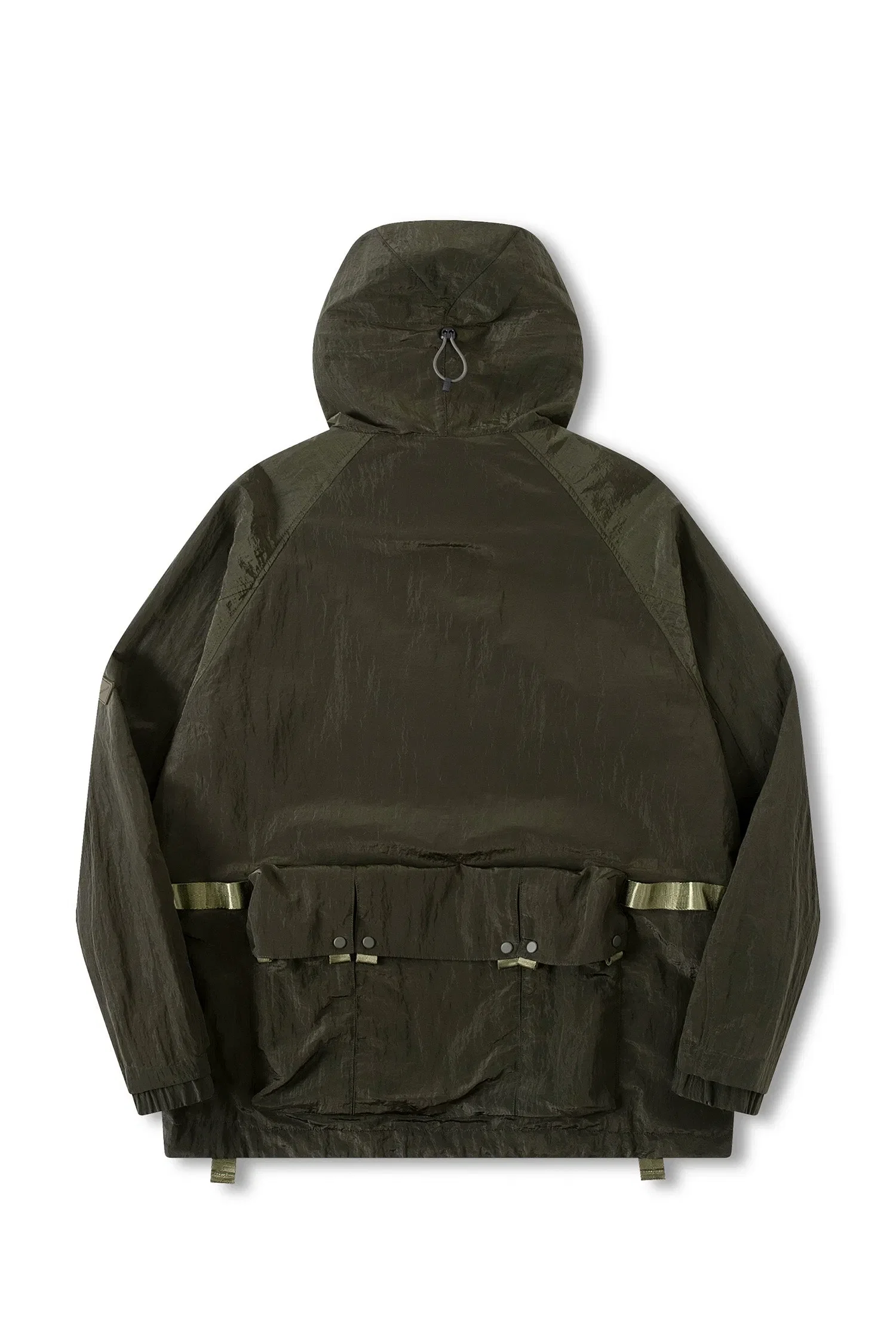 Spoonyard UNISEX MULTI POCKETS HOODED PULLOVER WINDBREAKER