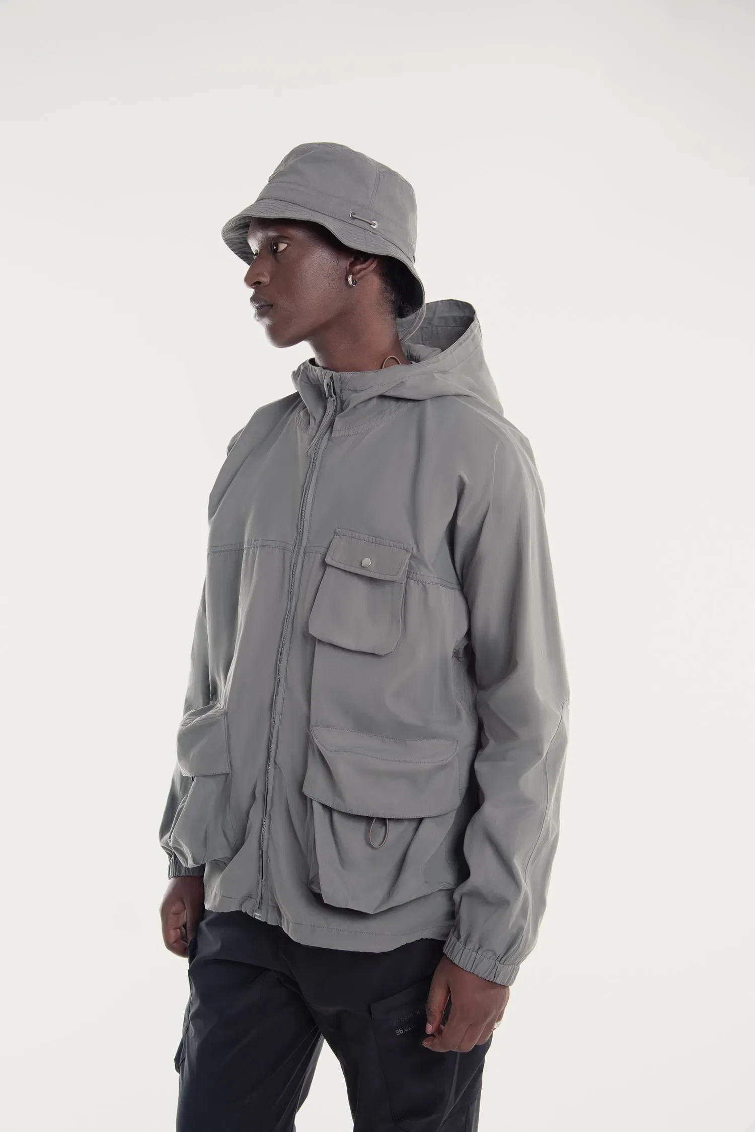 Spoonyard MEN'S WAXED COTTON MAGZIP HOODED JACKET