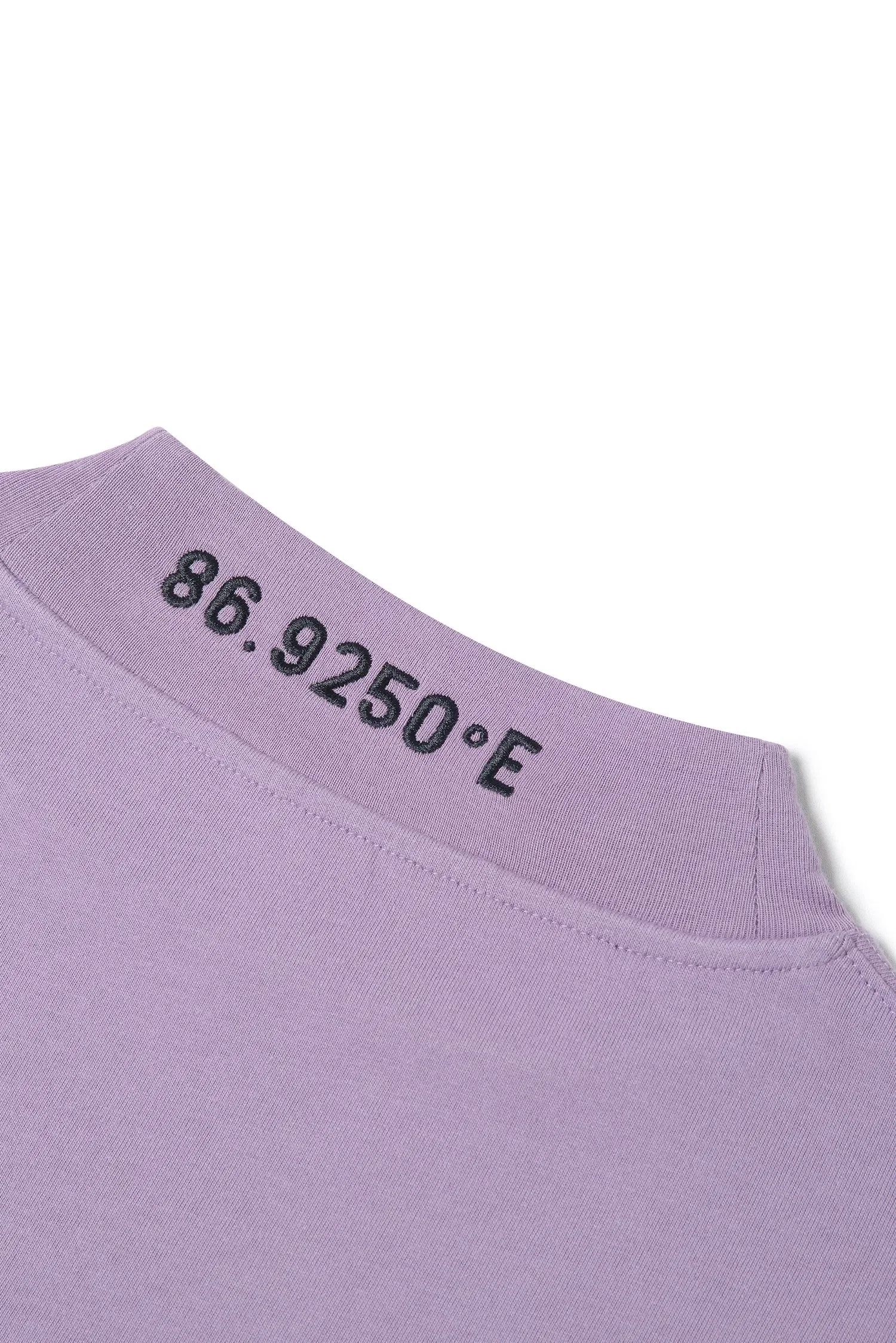 Spoonyard cotton mock neck long sleeve t-shirt