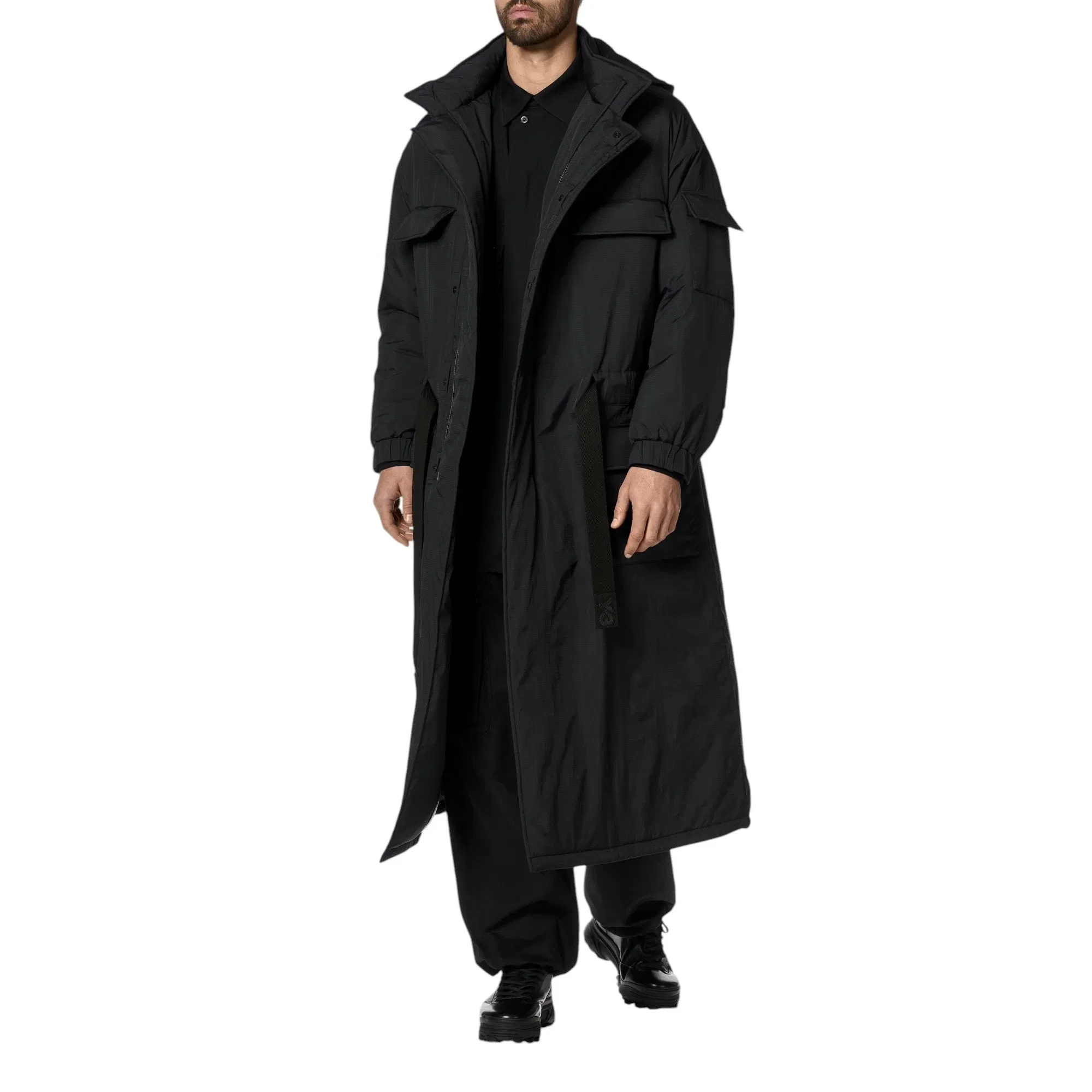 Y-3 PADDED HOODED PARKA