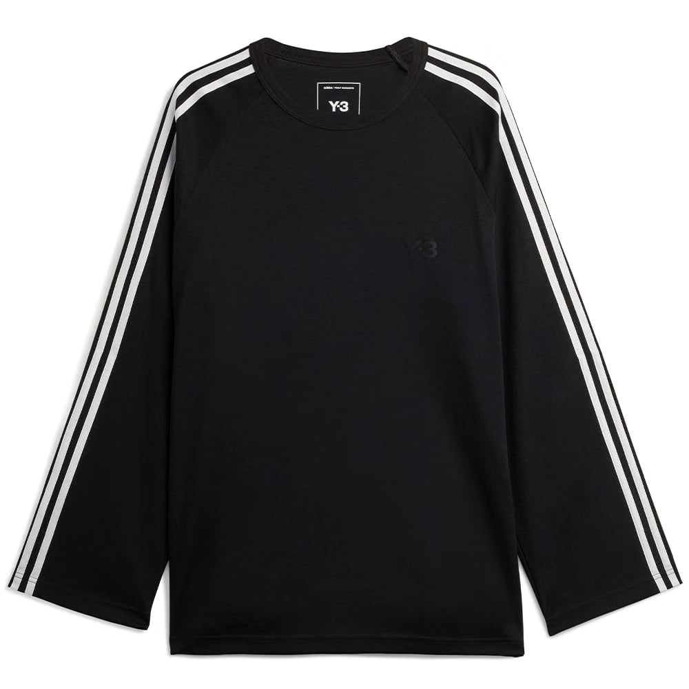 Y-3 LONG SLEEVE TEE 3-STRIPES