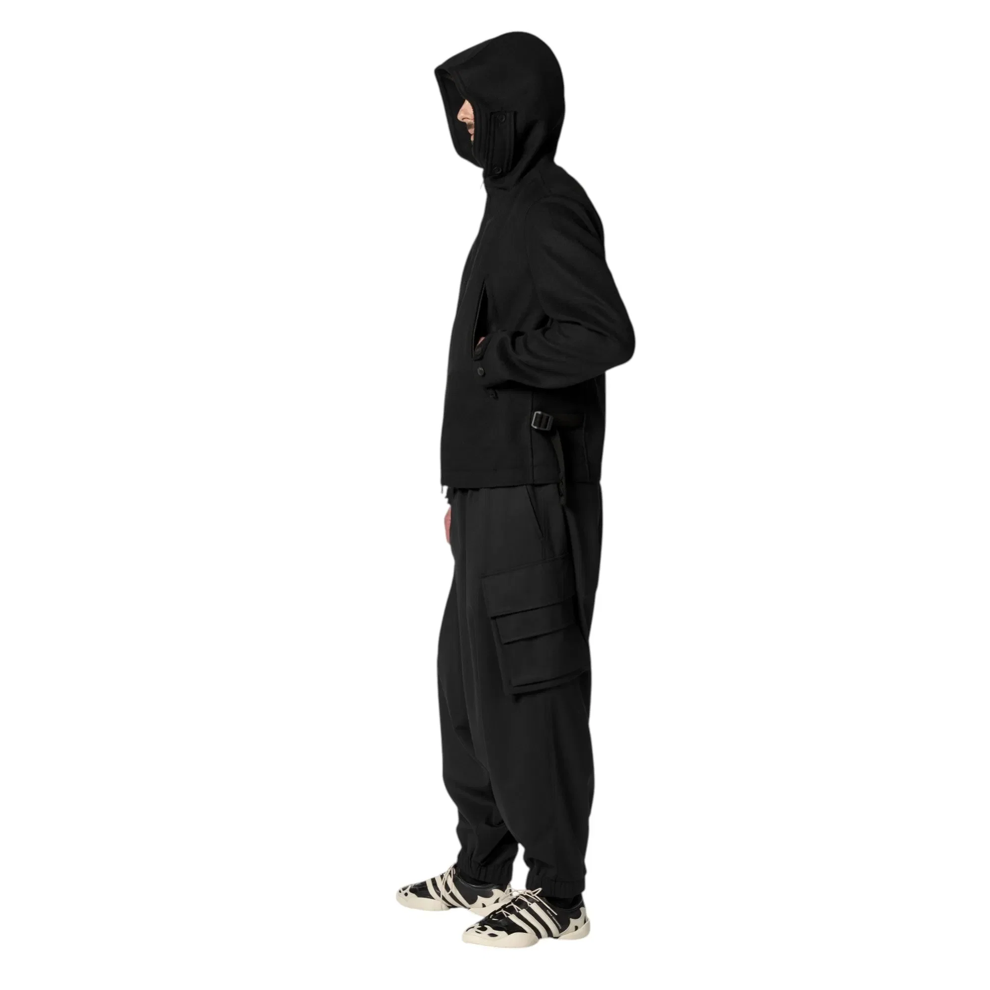 Y-3 BONDED MELTON JACKET