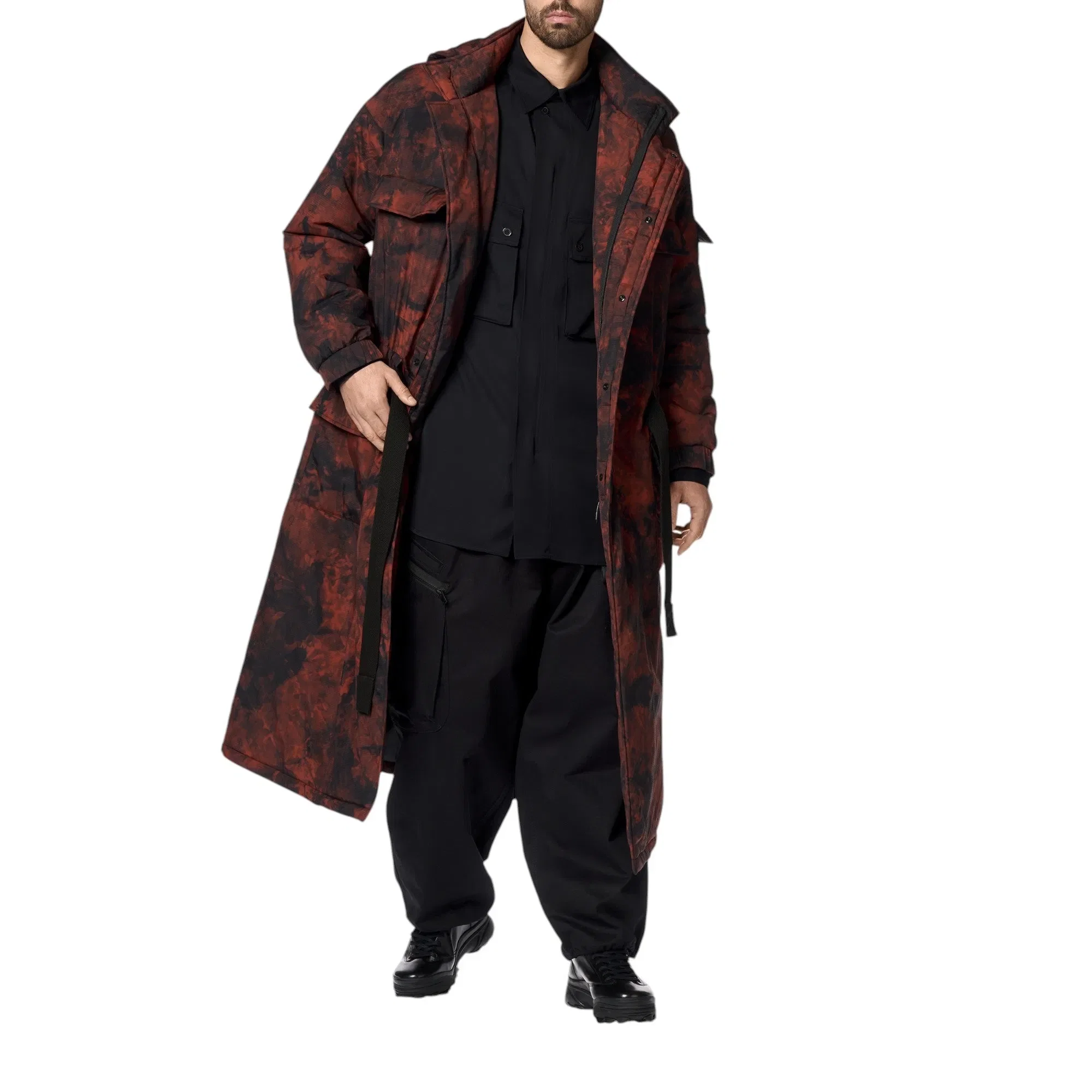 Y-3 AOP PADDED HOODED PARKA