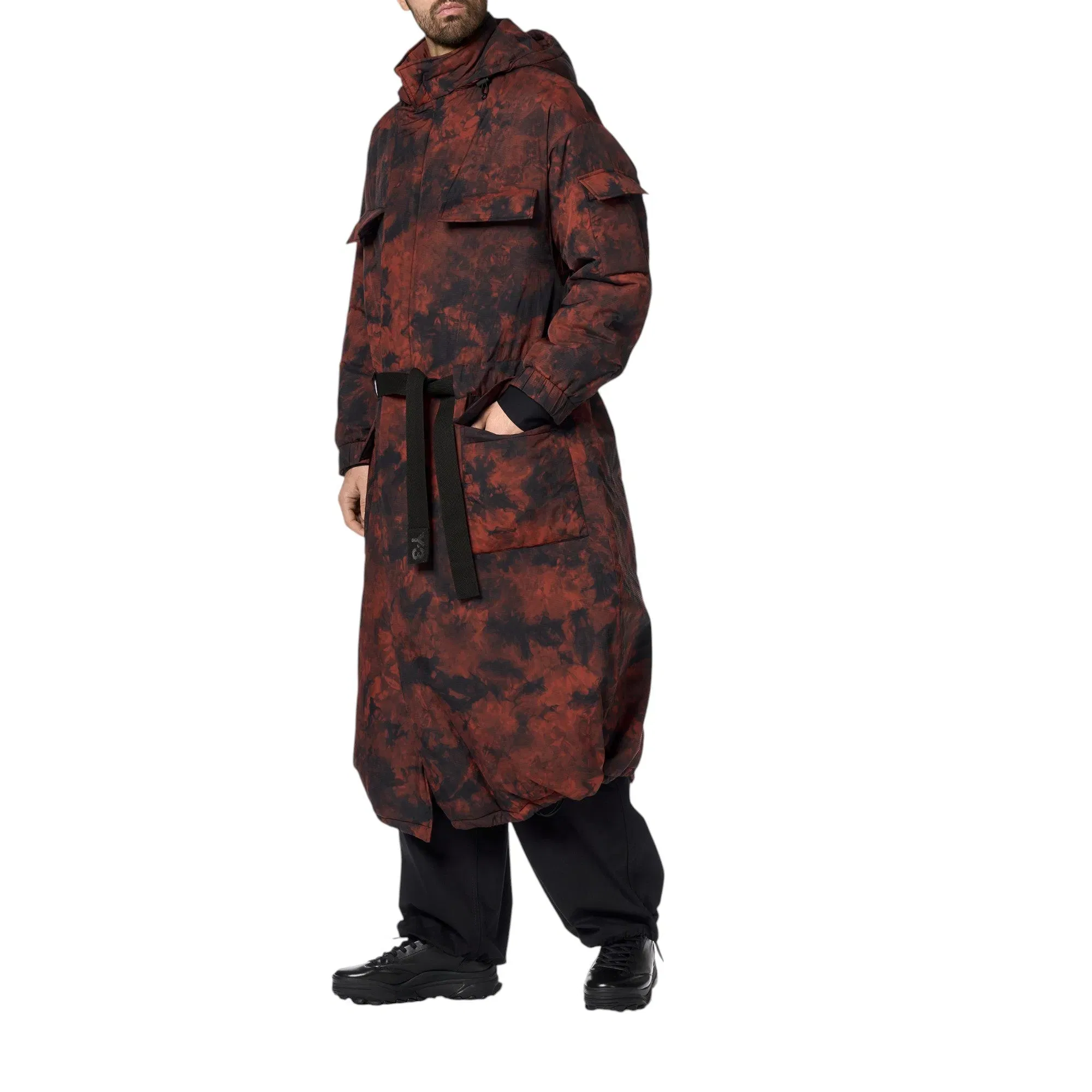 Y-3 AOP PADDED HOODED PARKA